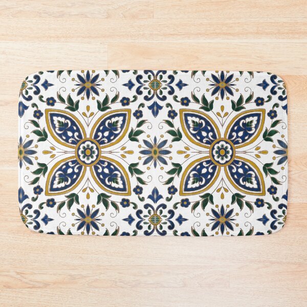 Item preview, Original Tunisian floral ceramic mosaic tiles designed and sold by MariemN.