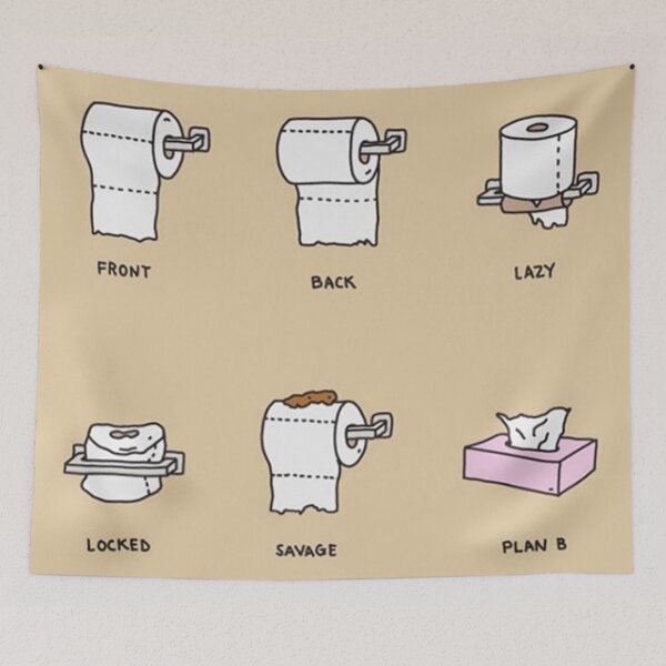 Item preview, Different uses of toilet paper designed and sold by Etchedclothing.
