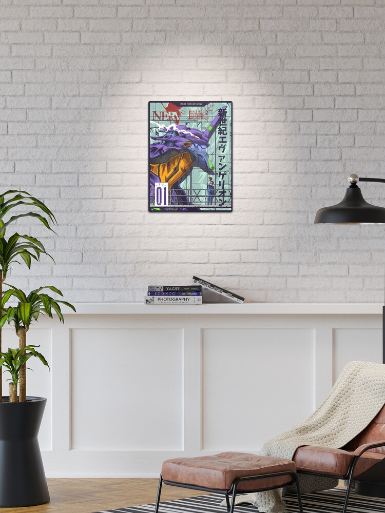 Thumbnail 1 of 4, Metal Print, Neon Genesis Evangelion (Evangelion Unit-01) designed and sold by Myouism.