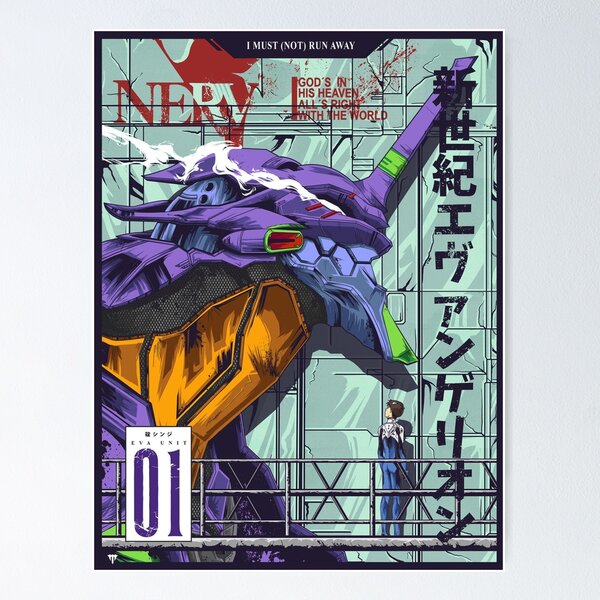 Neon Genesis Evangelion (Evangelion Unit-01) Poster for Sale by Myouism