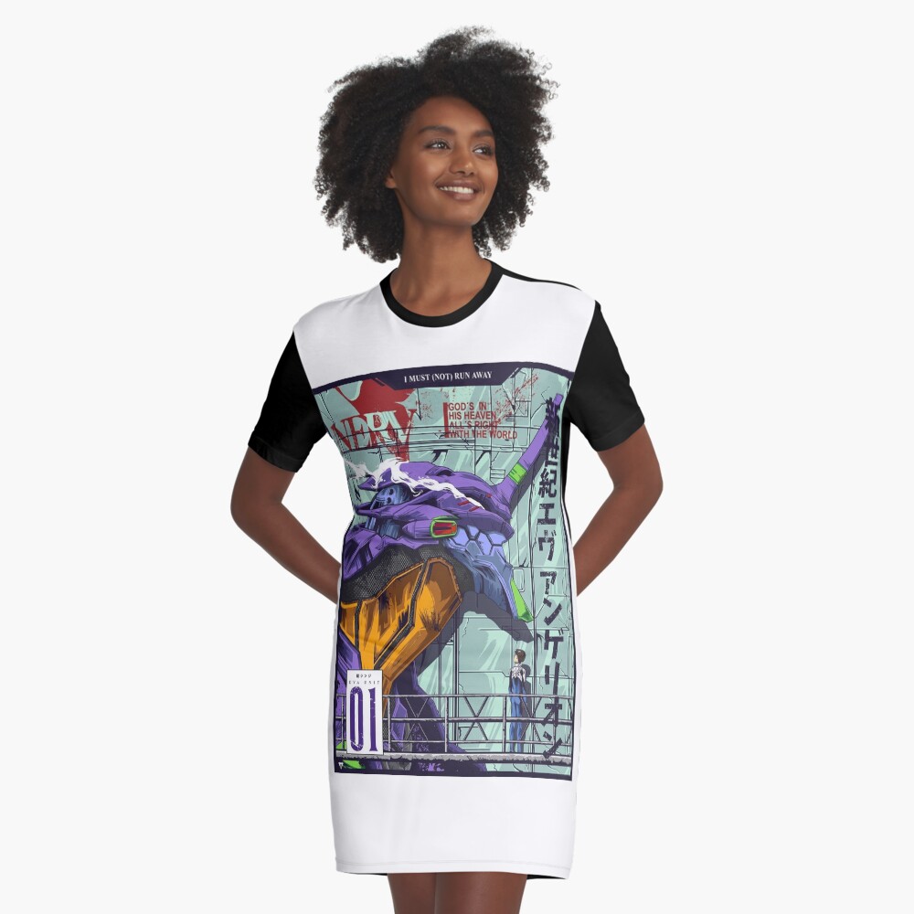 Item preview, Graphic T-Shirt Dress designed and sold by Myouism.