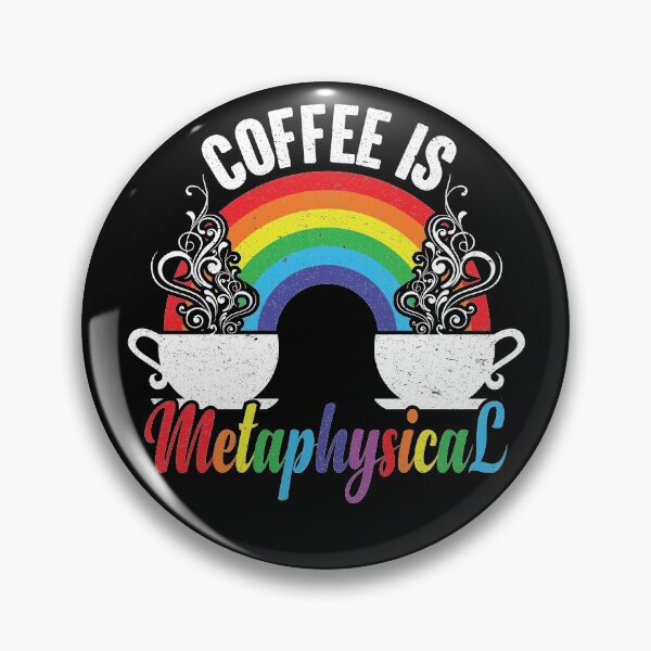 Item preview, Coffee Is Metaphysical - Steaming Java Under The Rainbow designed and sold by GravitiTees.