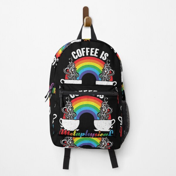 Item preview, Coffee Is Metaphysical - Steaming Java Under The Rainbow designed and sold by GravitiTees.