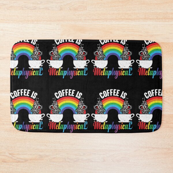 Item preview, Coffee Is Metaphysical - Steaming Java Under The Rainbow designed and sold by GravitiTees.