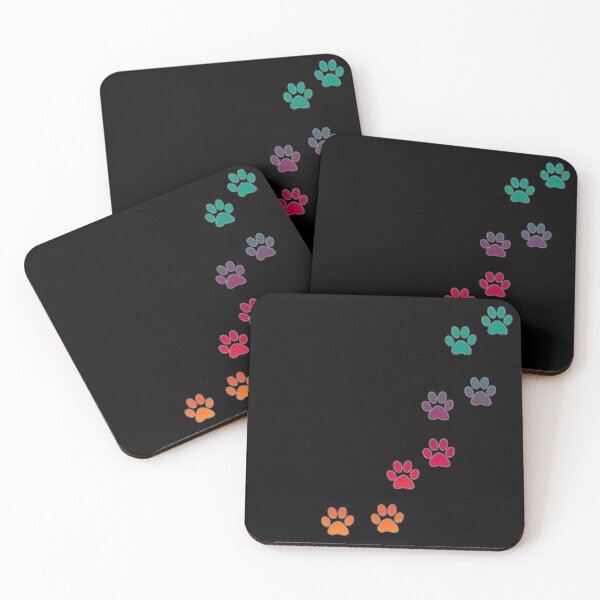 Item preview, Rainbow paws tracks - pets designed and sold by MadandMean.