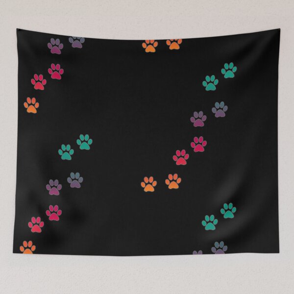 Item preview, Rainbow paws tracks - pets designed and sold by MadandMean.
