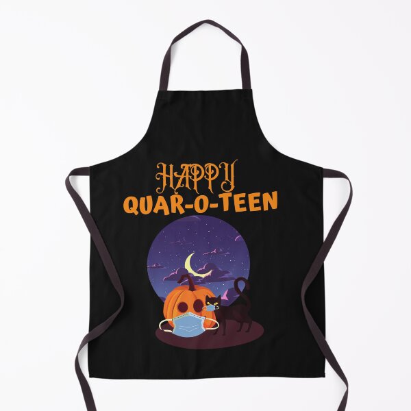 Artikelvorschau, glückliche quaroteen Hexenkatze Halloween 2020 entworfen und verkauft von AGDesignstore.