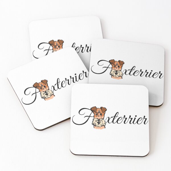 Artikelvorschau, Foxterrier Textdesign entworfen und verkauft von NinaBetterNot.