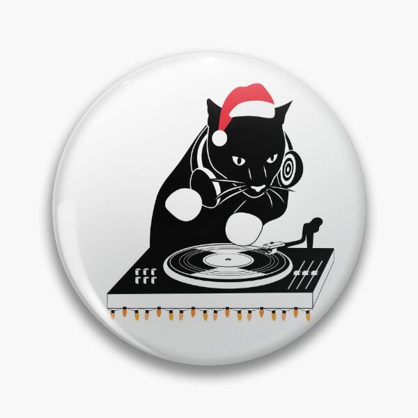 Item preview, DJ Cat Christmas Edition  designed and sold by alancreative.