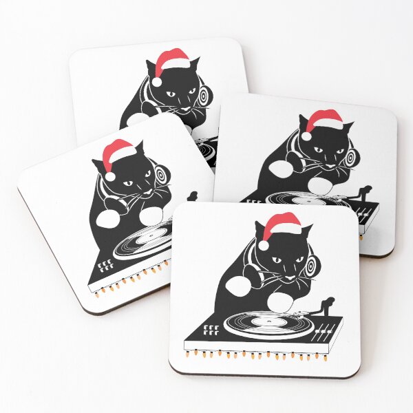 Item preview, DJ Cat Christmas Edition  designed and sold by alancreative.