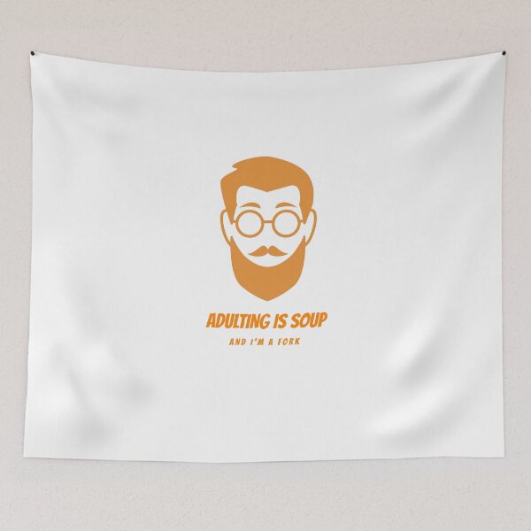 Item preview, Adulting is soup designed and sold by AdultHumourTees.