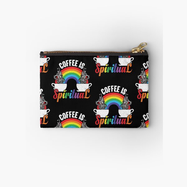 Item preview, Coffee Is Spiritual - Steaming Java Under The Rainbow designed and sold by GravitiTees.