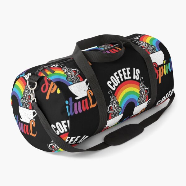 Item preview, Coffee Is Spiritual - Steaming Java Under The Rainbow designed and sold by GravitiTees.