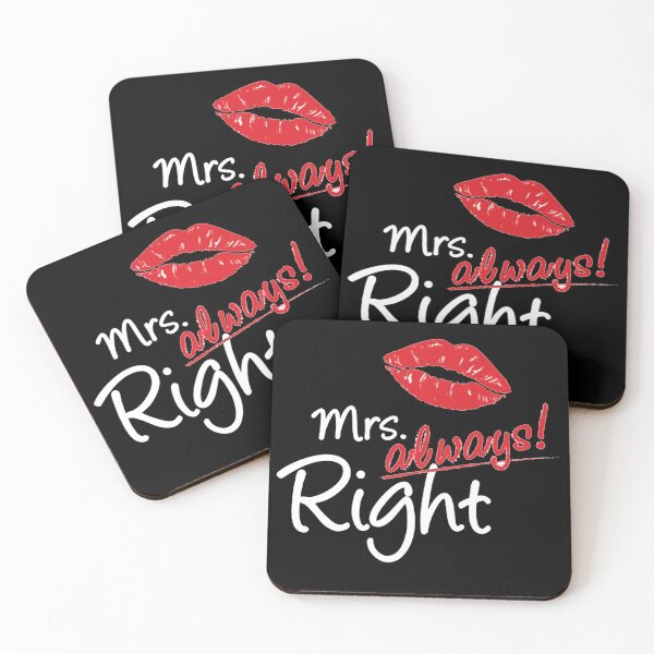 Item preview, Mrs. Always! Right Funny Couple Gift designed and sold by Dadjokes Co.