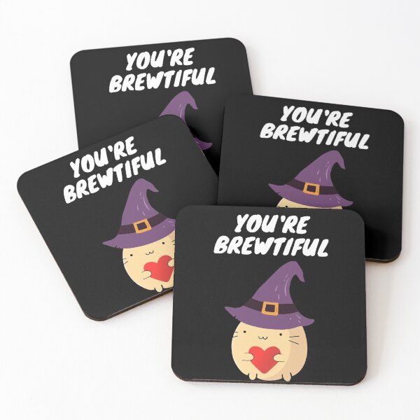 Item preview, You're Brewtiful Witch Cat Shirt designed and sold by SnowballStep.