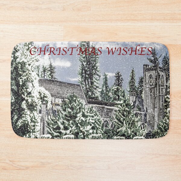 Item preview, The historic Dunkeld Cathedral in winter. Christmas Wishes  designed and sold by IslesArt.