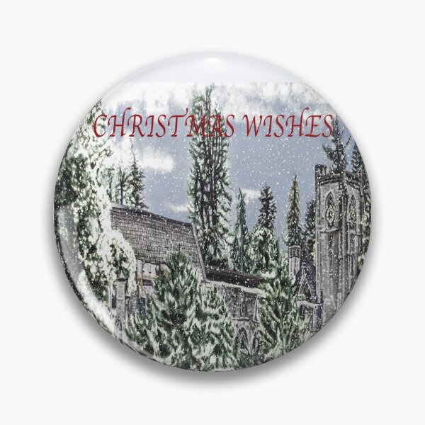 Item preview, The historic Dunkeld Cathedral in winter. Christmas Wishes  designed and sold by IslesArt.