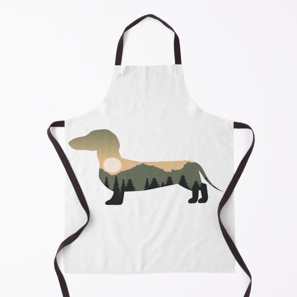Item preview, dachshund dog forest mountain sunset gift designed and sold by alaechamlal.
