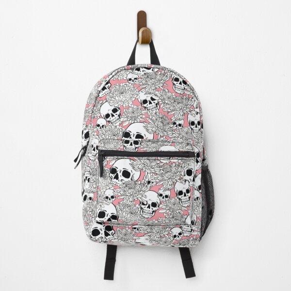Item preview, Skulls with Chrysanthemum - Pink designed and sold by kaliddee.
