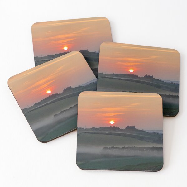 Item preview, Misty morning glow over Hume Castle near Kelso, Scottish Borders designed and sold by yourscotborders.