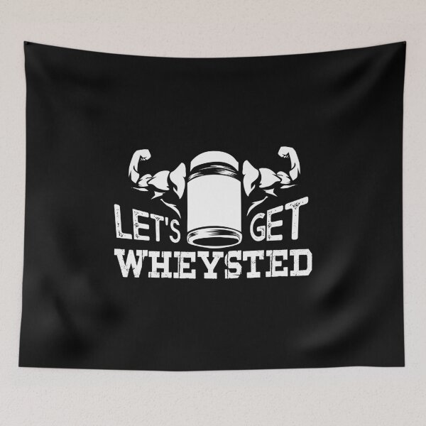 Item preview, Let's Get Wheysted - Funny Gym T-Shirt designed and sold by biNutz.