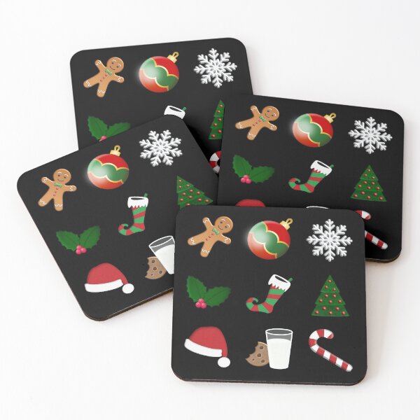 Item preview, Elegant & Cute Christmas Symbols Assortment designed and sold by Happy Puppy Print On Demand.