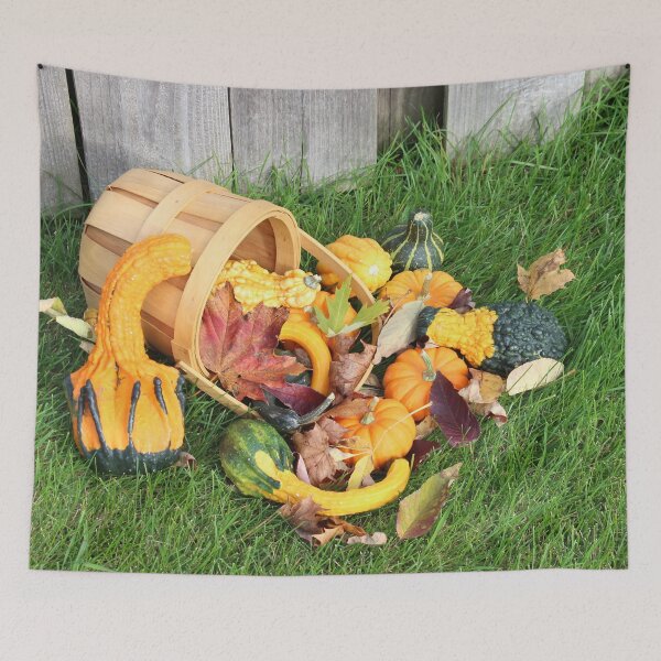 Item preview, Bushel Basket overflowing with Autumn designed and sold by Susie Kramer.