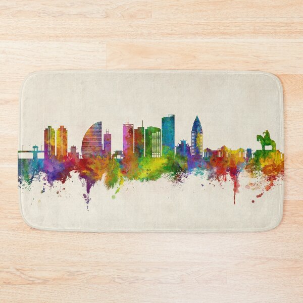 Item preview, Ulaanbaatar Mongolia Skyline designed and sold by ArtPrints.