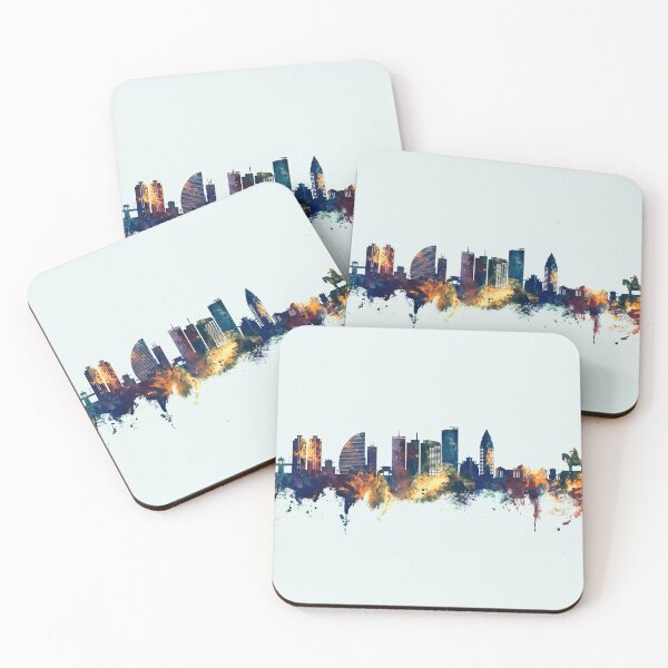 Item preview, Ulaanbaatar Mongolia Skyline designed and sold by ArtPrints.