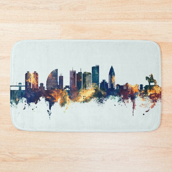 Item preview, Ulaanbaatar Mongolia Skyline designed and sold by ArtPrints.
