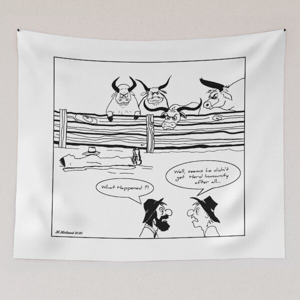 Item preview, COVID Humour - Herd Immunity designed and sold by Heatherian.