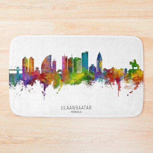 Item preview, Ulaanbaatar Mongolia Skyline designed and sold by ArtPrints.