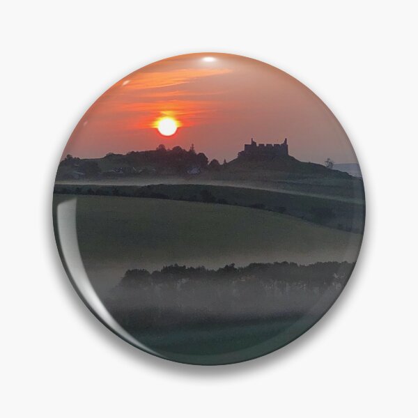Item preview, Misty morning glow over Hume Castle near Kelso, Scottish Borders designed and sold by yourscotborders.