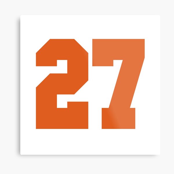 Sports Team Jersey Number #27 Gift Art Board Print for Sale by fungear