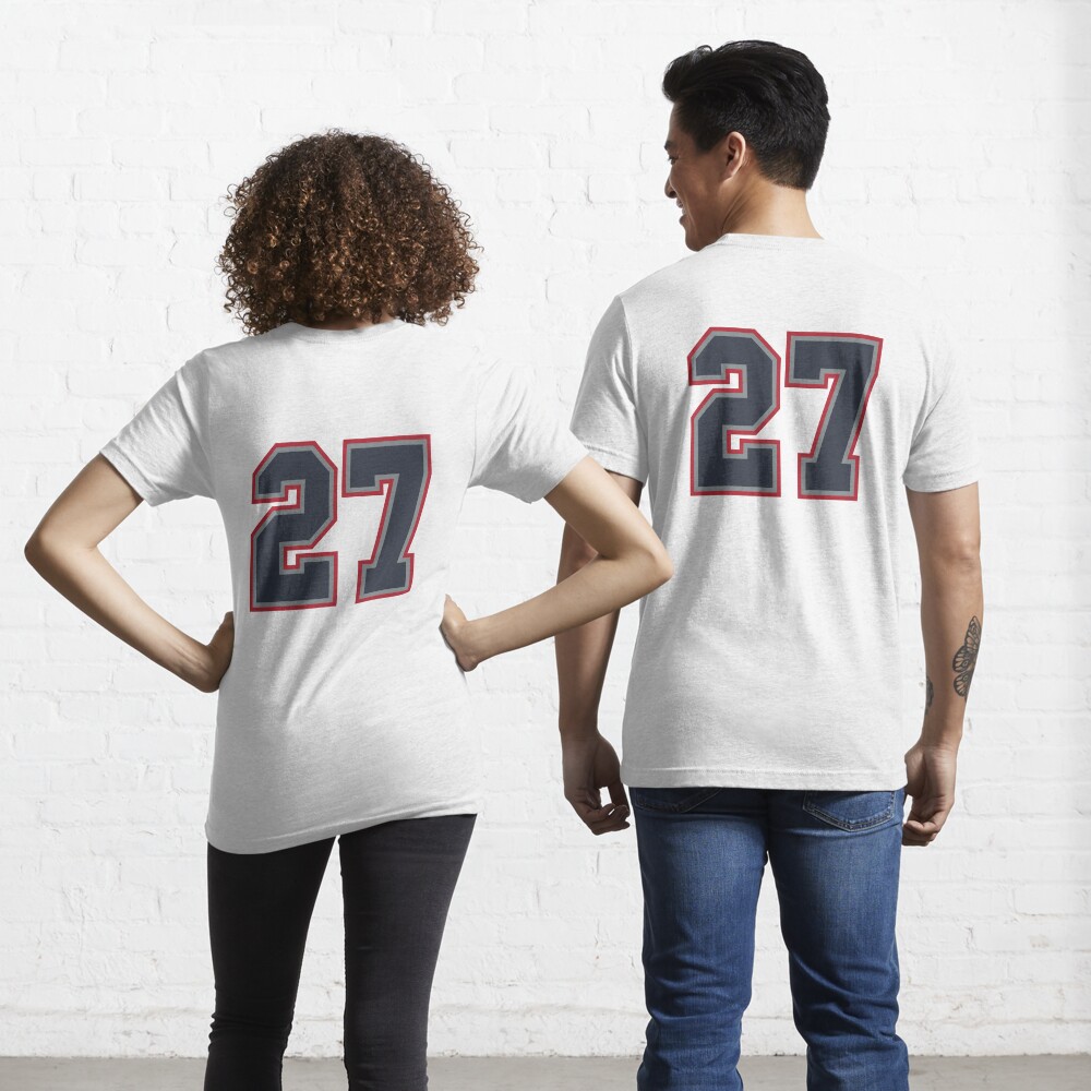 TeeCreations Baseball Number 27 #27 Baseball Shirt Jersey Favorite Player Biggest Fan Sticker