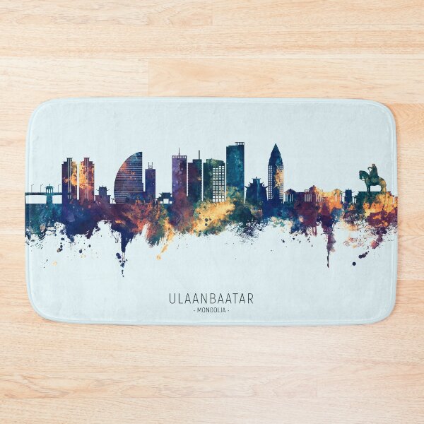 Item preview, Ulaanbaatar Mongolia Skyline designed and sold by ArtPrints.