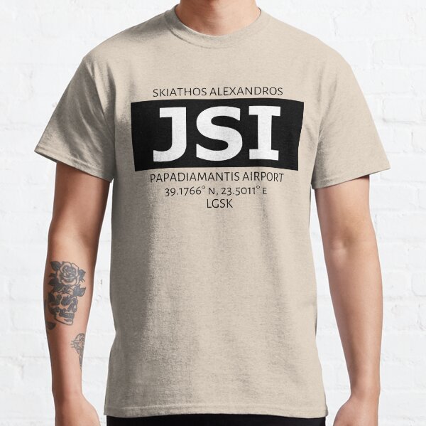 Skiathos Alexandros Papadiamantis Airport JSI Classic T-Shirt