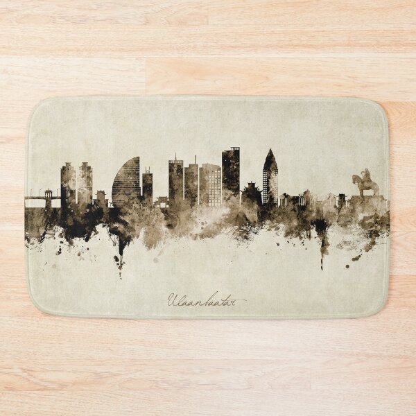Item preview, Ulaanbaatar Mongolia Skyline designed and sold by ArtPrints.