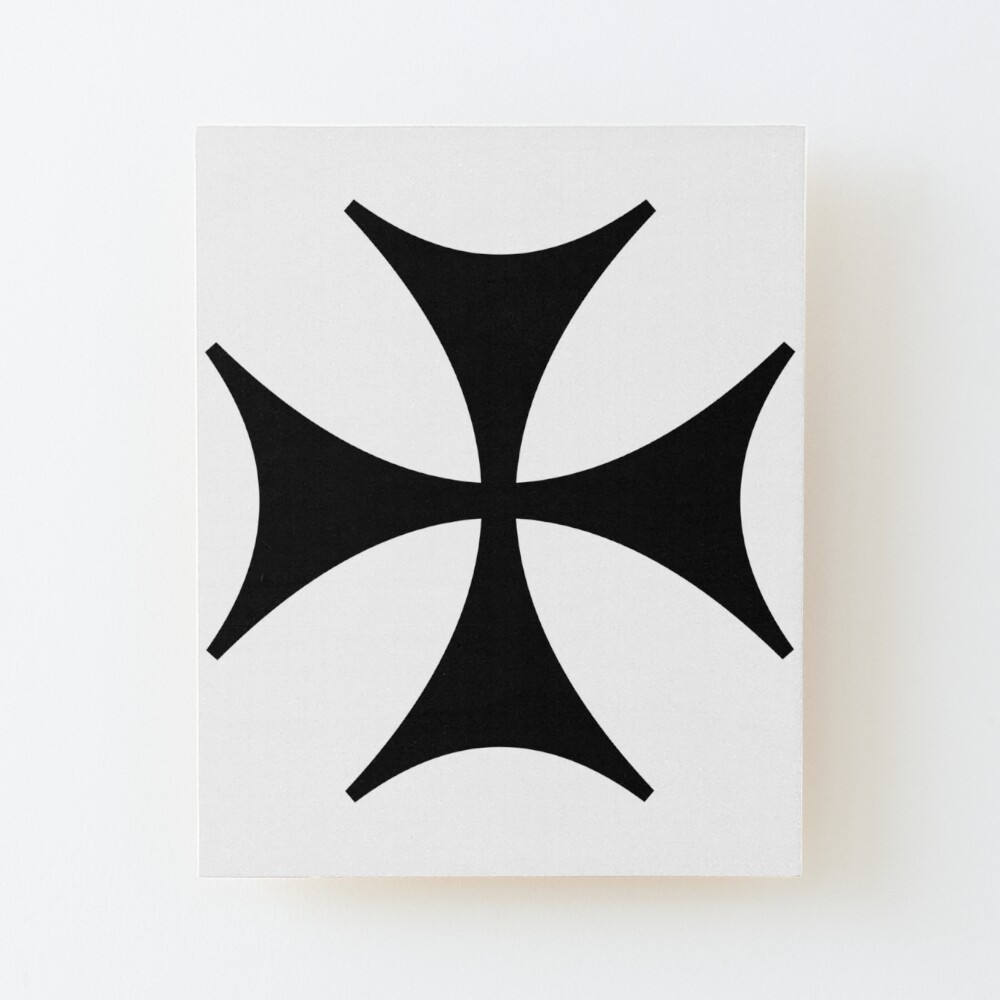 Bolnisi cross, Maltese cross, ur,mounted_print_wood_portrait_small_front,square