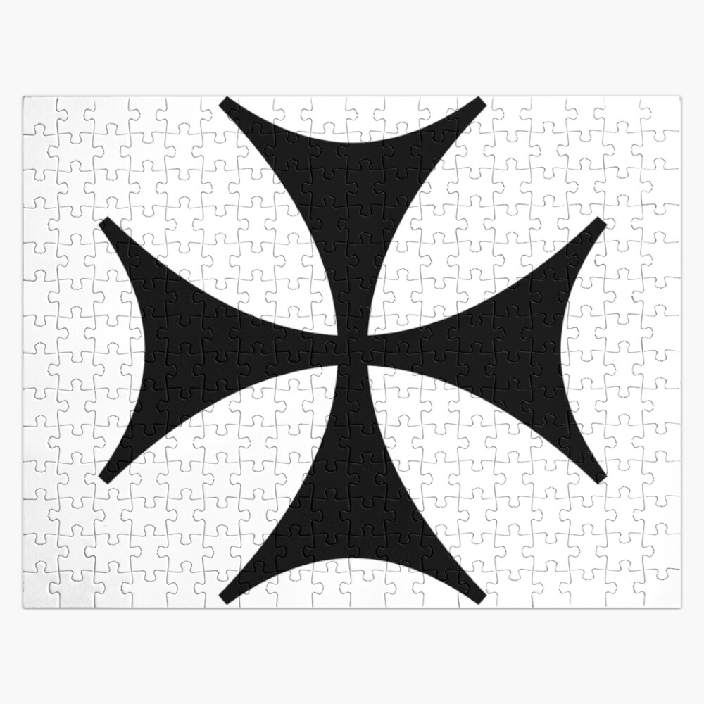Bolnisi cross, Maltese cross, ur,jigsaw_puzzle_252_piece_flatlay,square_product