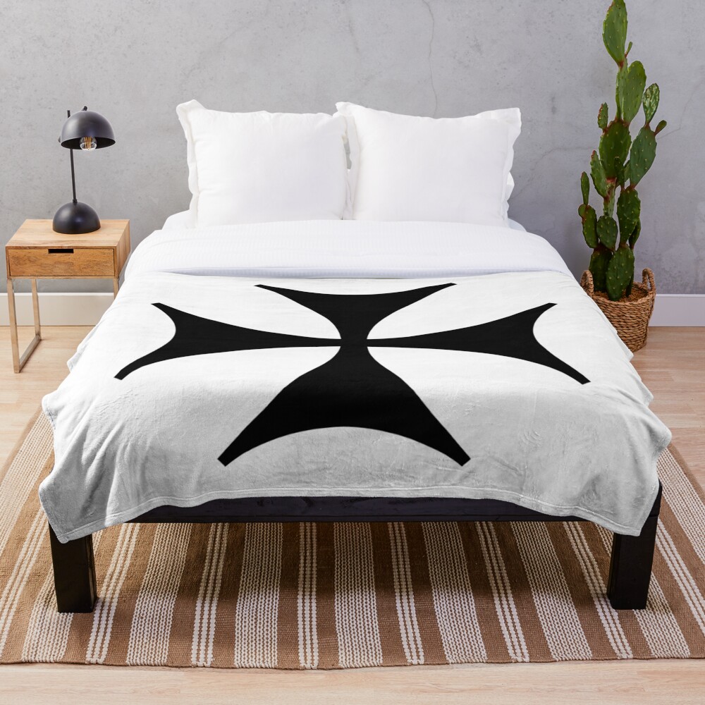 Bolnisi cross, Maltese cross, ur,blanket_medium_bed,square