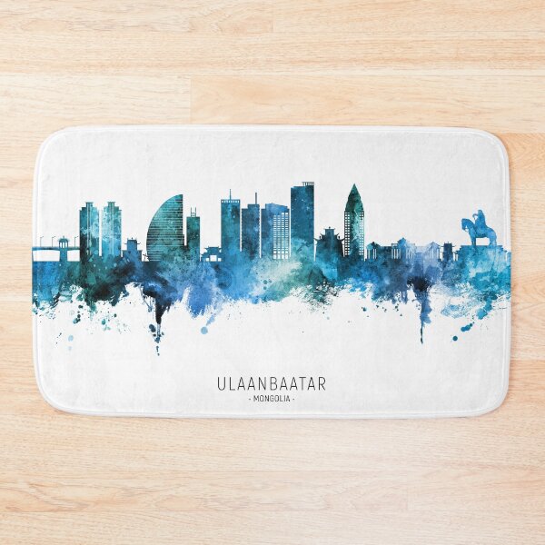 Item preview, Ulaanbaatar Mongolia Skyline designed and sold by ArtPrints.