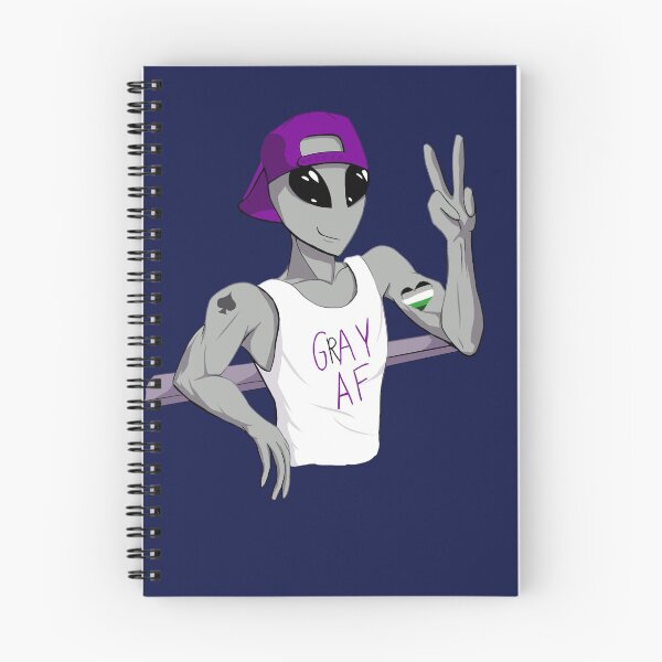 Item preview, Aromantic Grey Ace Alien designed and sold by silentrebel.