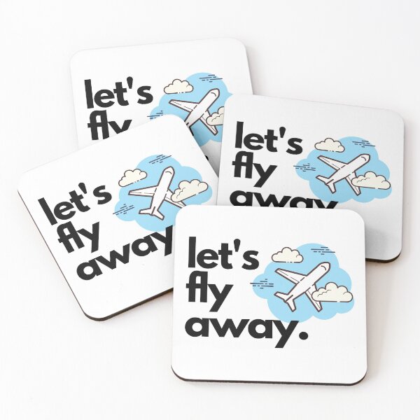 Item preview, Lets Fly Away - With Airplane Flying in the Sky (Clouds) designed and sold by jetmike.