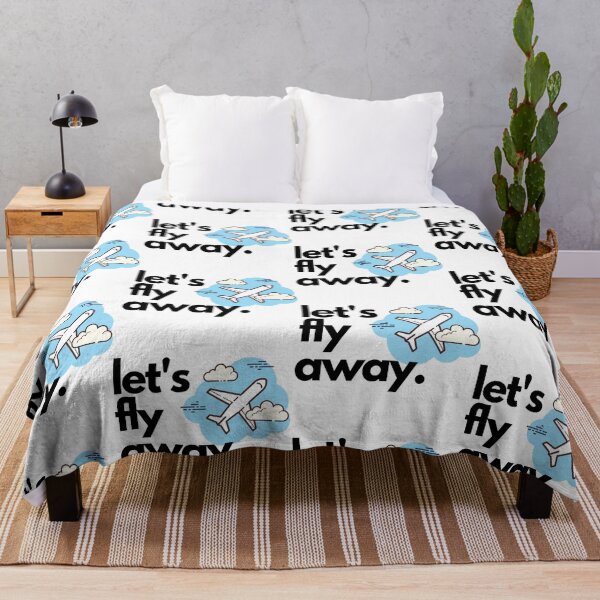 Item preview, Lets Fly Away - With Airplane Flying in the Sky (Clouds) designed and sold by jetmike.
