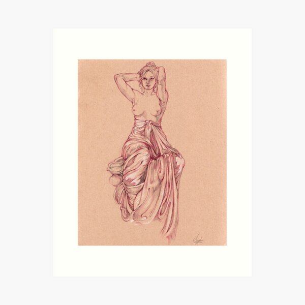 Aperçu de l'œuvre Étude Alphonse Mucha créée et vendue par hausofdio.
