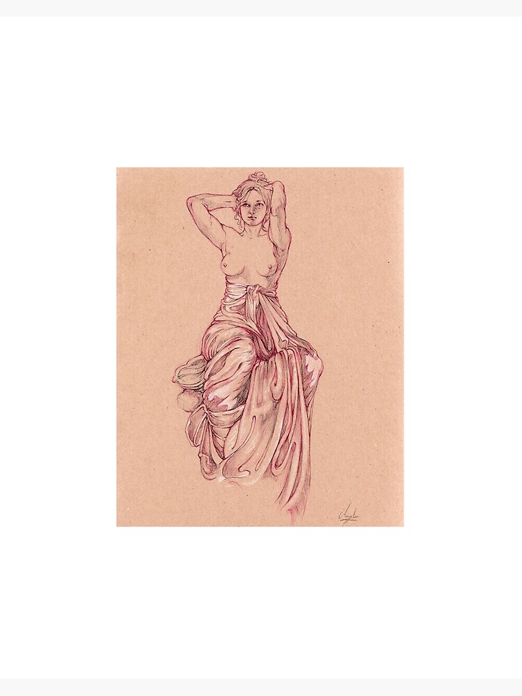 Aperçu 2 sur 2. Impression rigide avec l'œuvre Étude Alphonse Mucha créée et vendue par hausofdio.