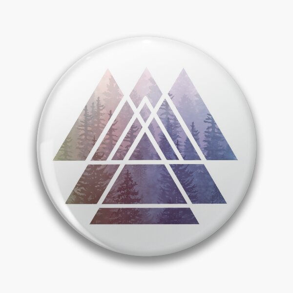 Item preview, Sacred Geometry Triangles - Rainbow  Misty Forest designed and sold by maryedenoa.