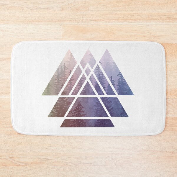 Item preview, Sacred Geometry Triangles - Rainbow  Misty Forest designed and sold by maryedenoa.