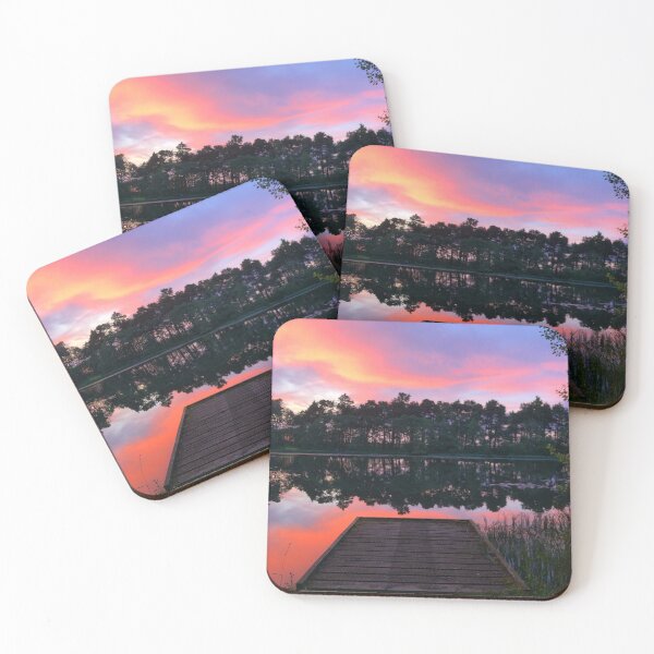 Item preview, Red sunset at Bowden Loch, Scottish Borders designed and sold by yourscotborders.